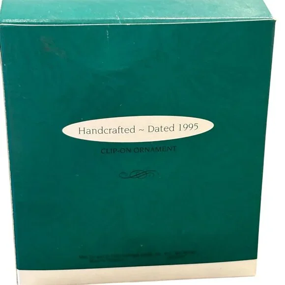 Hallmark Ornament Fishing For Fun 1995 Santa & Reindeer - Picture 3 of 3